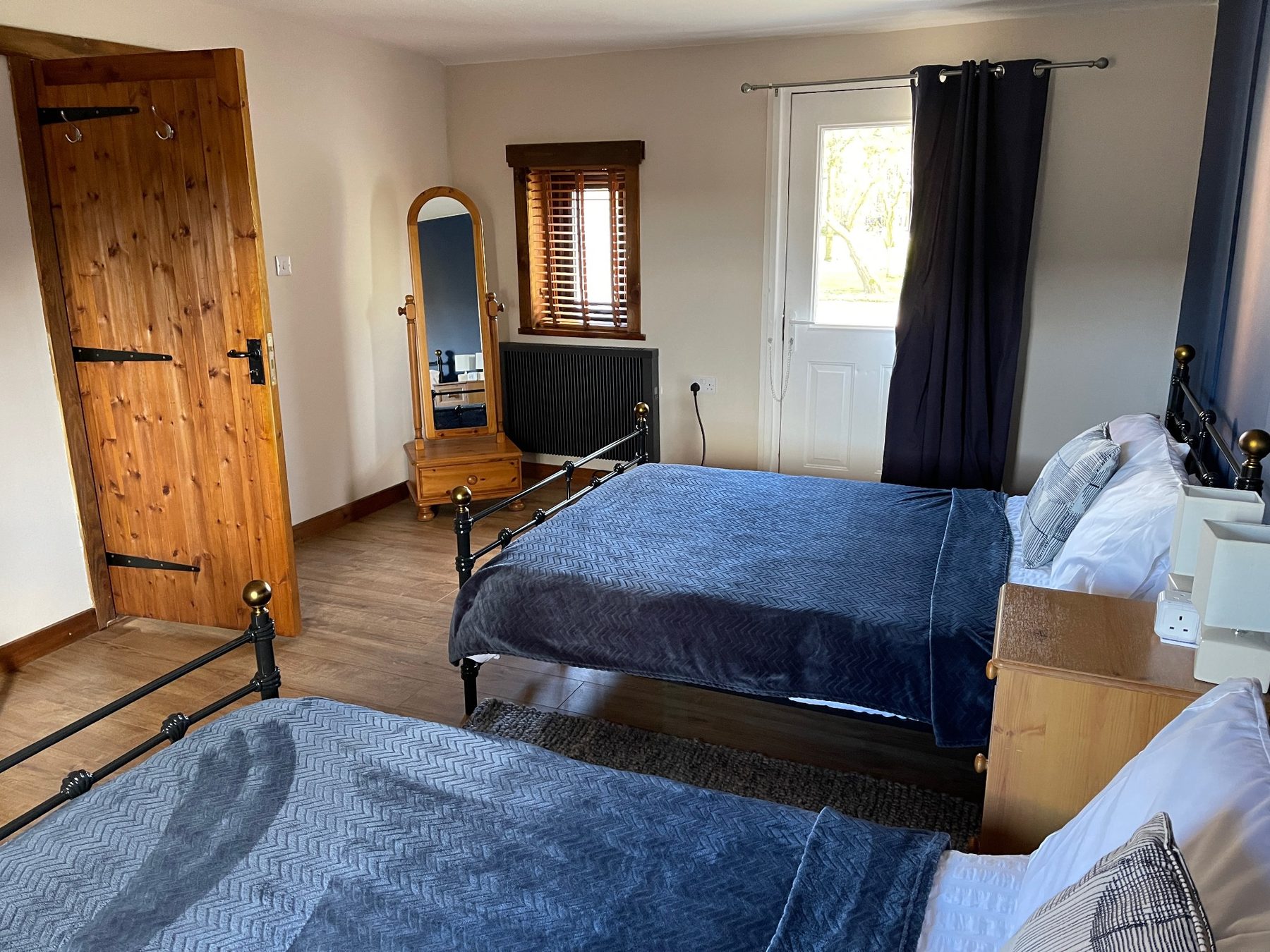 Lounge with log burner at The Barn